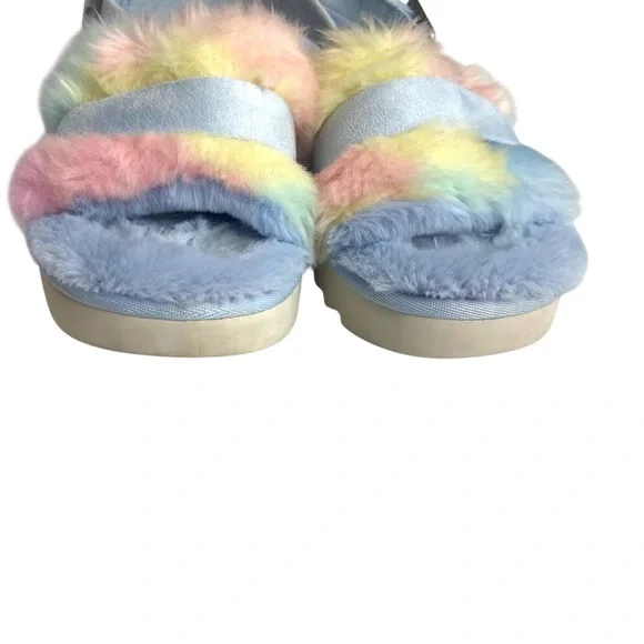 Koolaburra by UGG Fuzz'd Out Adjustable Slide Sandals Sling Back 8 - Picture 5 of 11